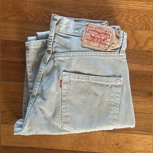 Levi's Men's Light Gray Relaxed Jeans